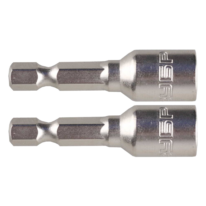 Биты с торцовой головкой Зубр 26392-06-02 магнитные Cr-V тип хвостика Е14 645 мм 2 штуки 102₽