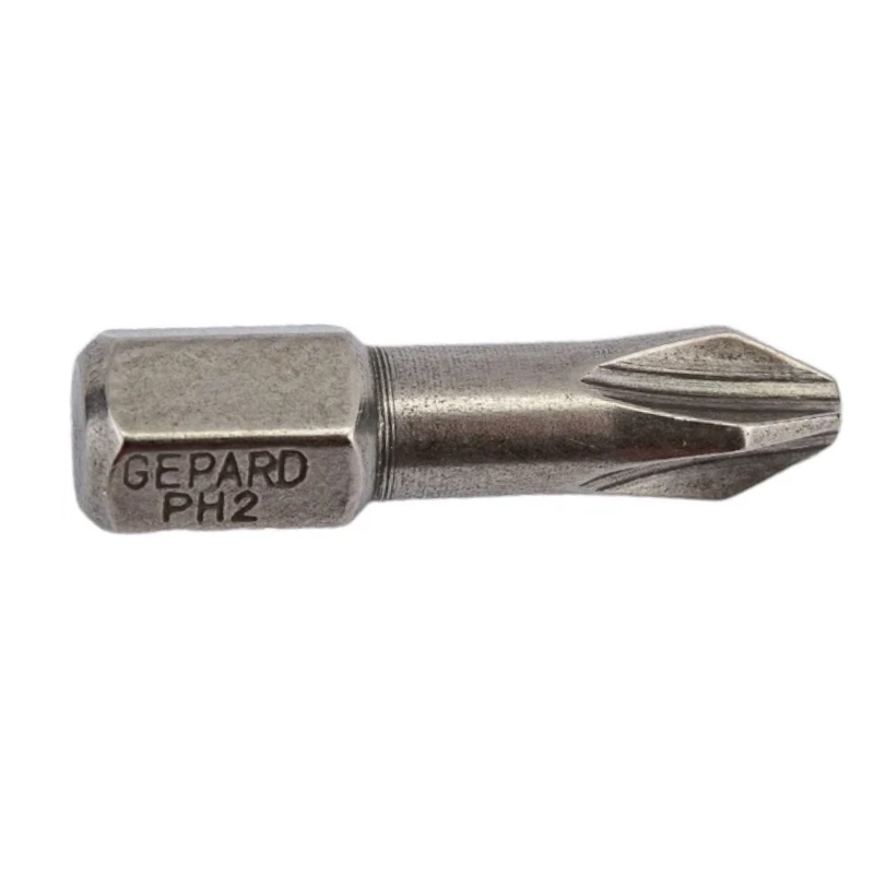Насадка крестообразная Gepard GP3900-25, PH2, 25мм, 2шт., торсионная