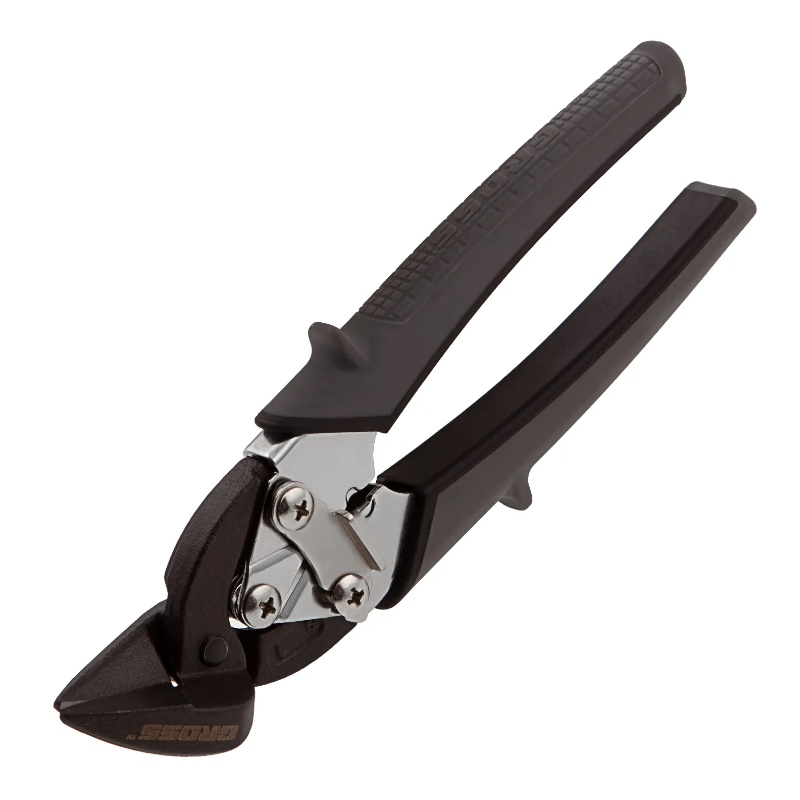 Ножницы по металлу Gross PIRANHA 78359 185 мм прямой и левый рез сталь-СrM двухкомпонентные рукоятки 1515₽