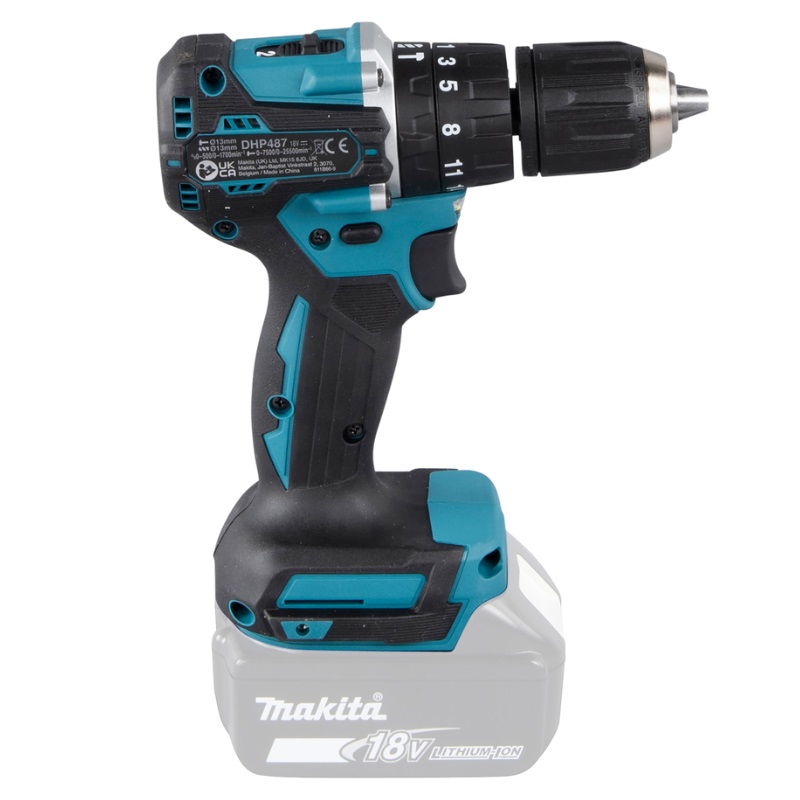 Аккумуляторная ударная дрель-шуруповерт Makita DHP487Z (Li-ion 18 В, без АКБ и ЗУ) в Туле