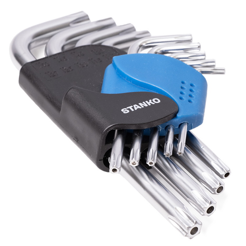 Набор угловых ключей Torx Stanko CS11129S, короткие, 9 шт. в Костроме