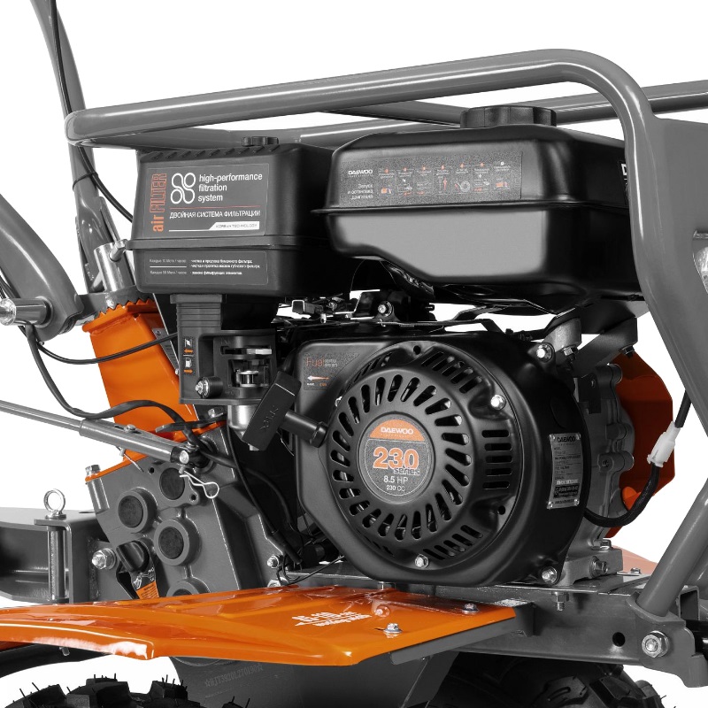 Бензиновый мотоблок Daewoo DATM 6.2 PRO, 8.5 л.с., 6 вперед / 2 назад, редуктор шестеренчатый в Костроме
