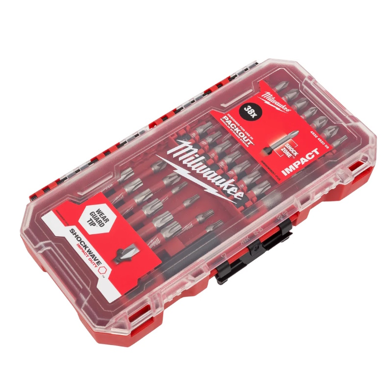 Набор бит Milwaukee SHOCKWAVE GEN III 4932492009, 38 шт., в пластиковом кейсе в Твери