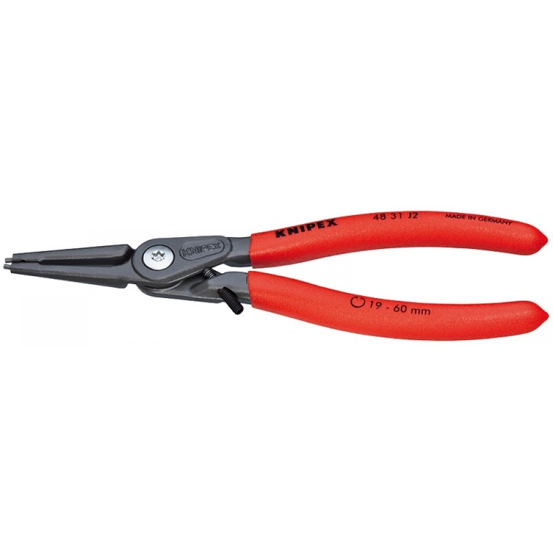 Щипцы прецизионные Knipex KN-4831J2 для внутренних стопорных колец, ограничитель, прямые губки, Ø 19-60 мм, длина 180 в Угличе