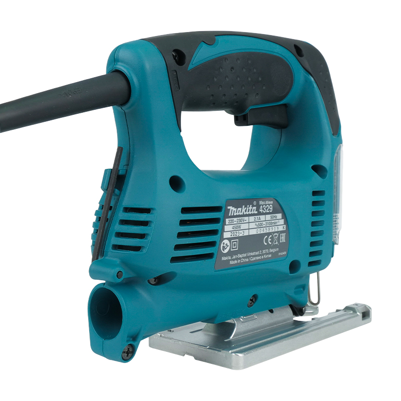 Строительный электрический лобзик Makita 4329K (мощность двигателя 450 Вт, вес инструмента 1,9 кг) в Александрове
