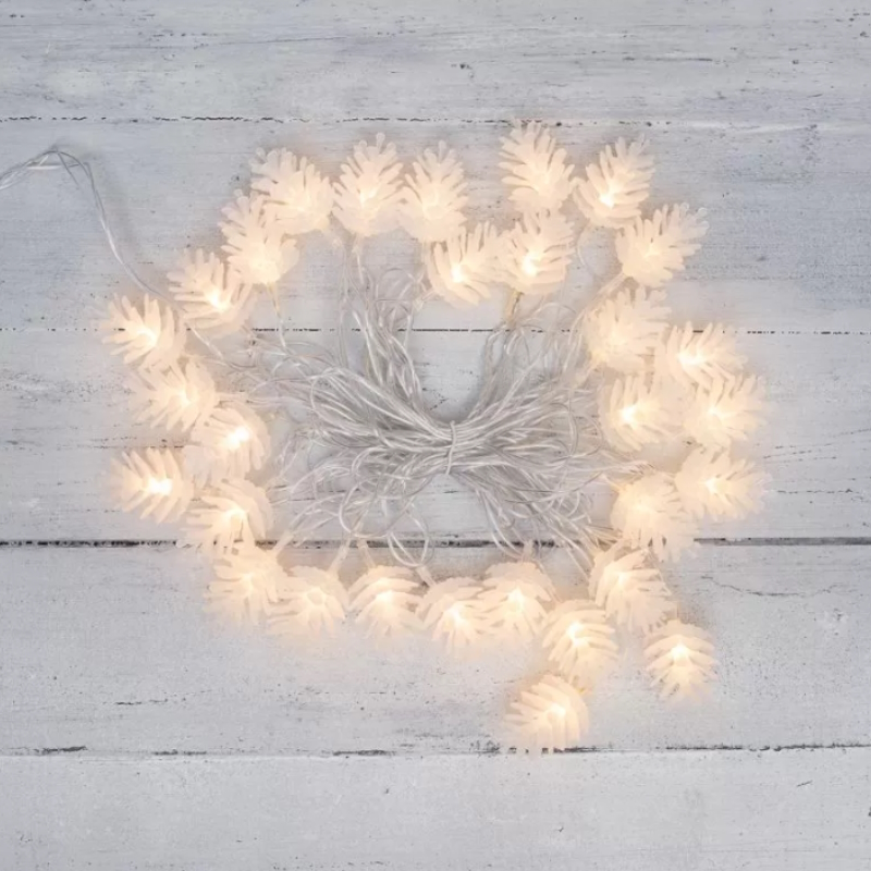 Гирлянда светодиодная Neon-Night "Шишки" 303-069 1371832, 5м 30LED теплый белый с контроллером 8 режимов в Рыбинске