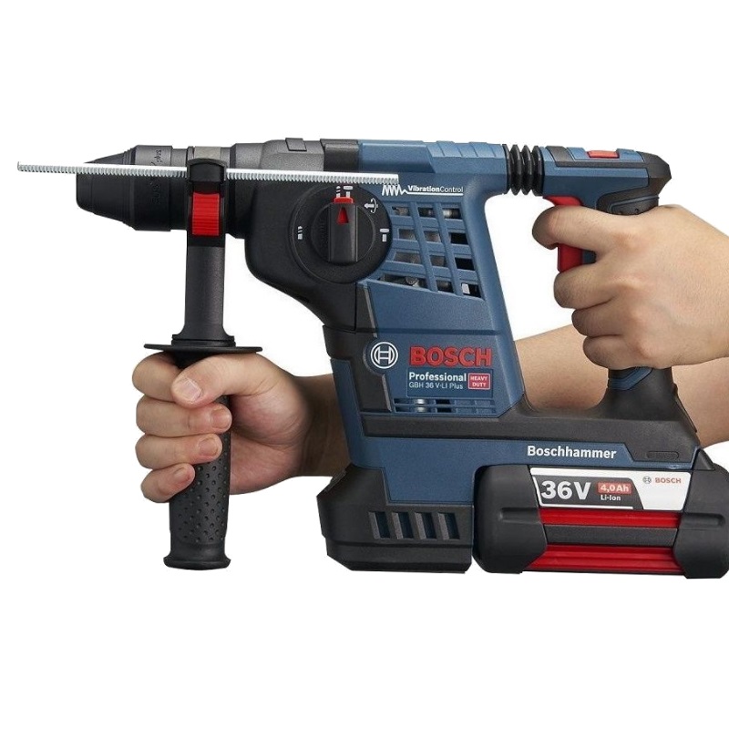 Аккумуляторный перфоратор Bosch GBH 36 V-LI Plus 0.611.906.002 в кейсе, с защитной муфтой, с виброзащитой в Туле