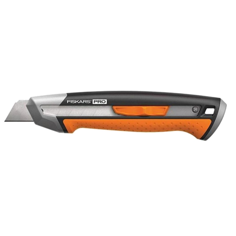 Нож Fiskars CarbonMax 1027227 с выдвижным сменным лезвием 18 мм 2690₽