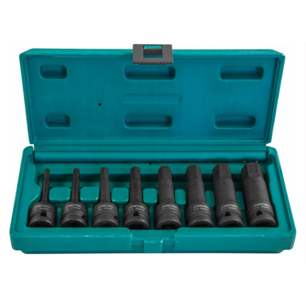 Набор шестигранных ударных головок Jonnesway S05A408S, 1/2"DR, H5-H19, 8 предметов в Муроме