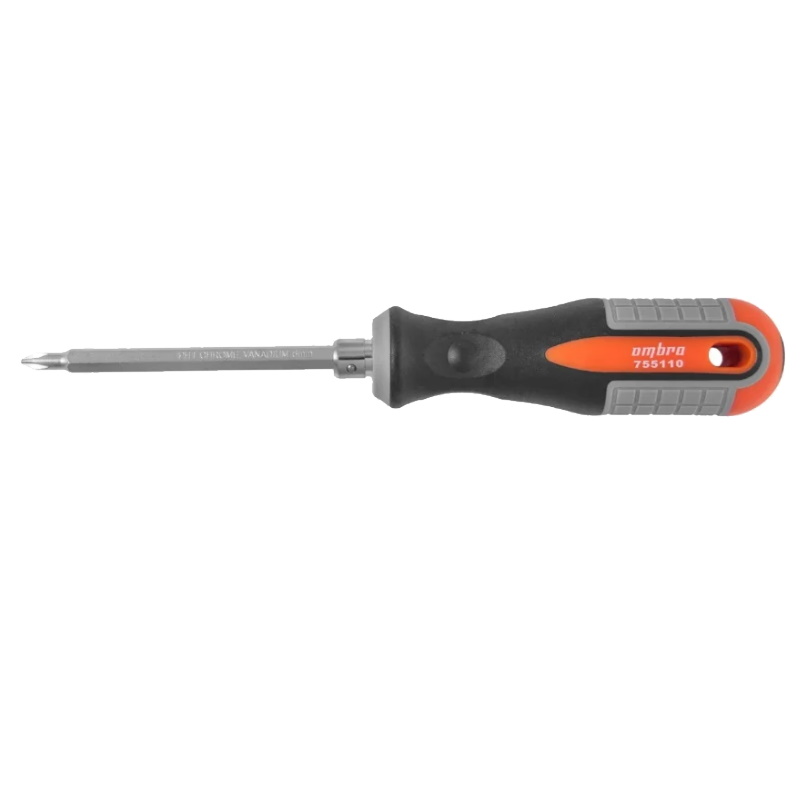 Отвертка стержневая двусторонняя Ombra Round Grip 755110 055774, РН1, SL5x100 мм в Кинешме