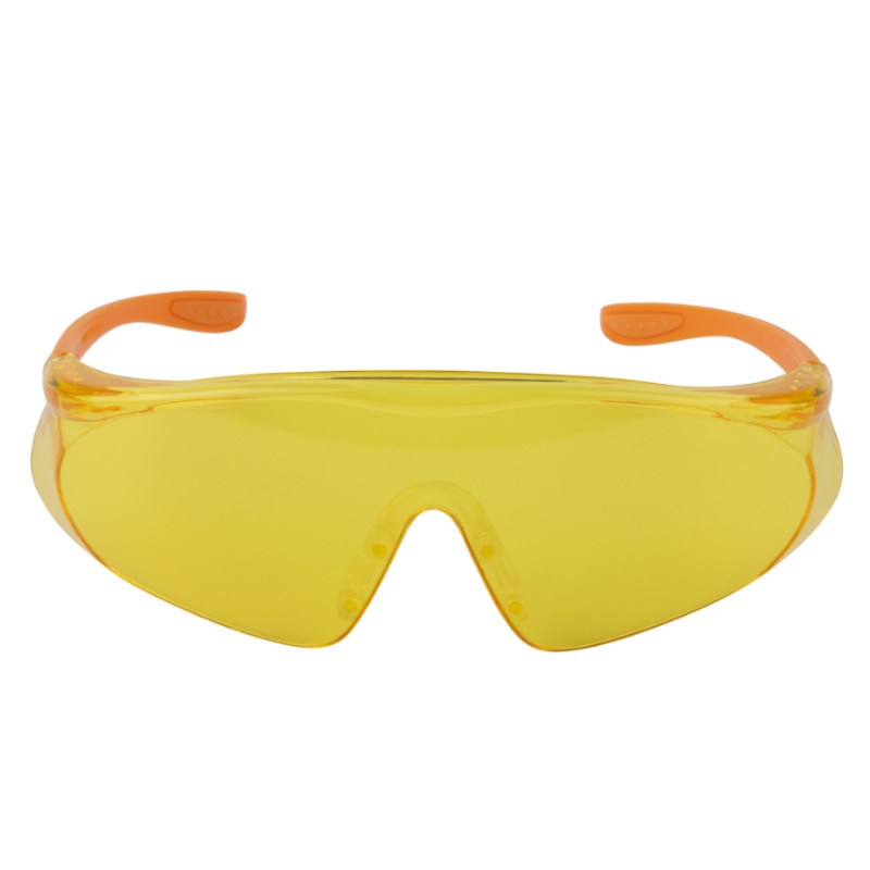 Открытые очки с панорамным обзором Jeta Safety JSG-7912A, мягкий носовой упор, защитное покрытие, янтарные линзы в Кинешме