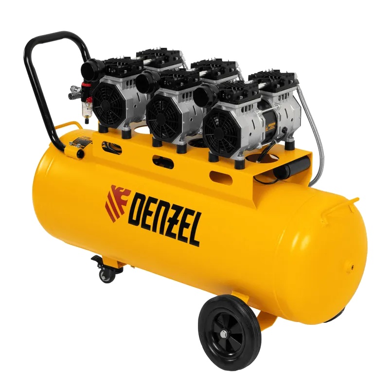 Компрессор безмаслянный малошумный Denzel DLS 1800/100 58028 в Рыбинске