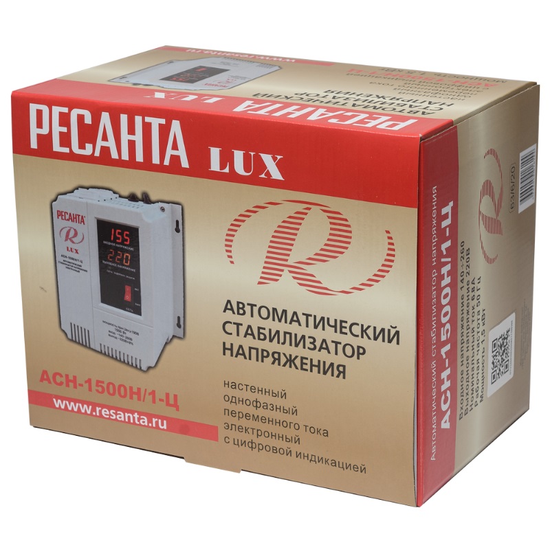Стабилизатор плавающего напряжения Ресанта АСН-1500Н/1-Ц LUX 63/6/20 (однофазный, мощность 1500W) в Иваново