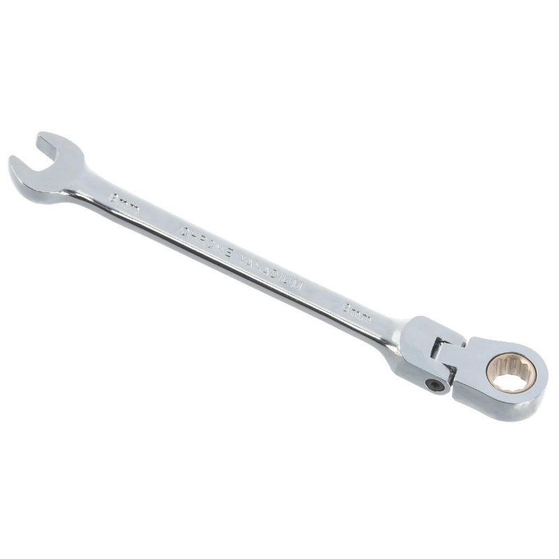 Ключ гаечный комбинированный трещоточный Jonnesway W66108 048362, карданный, 8 мм