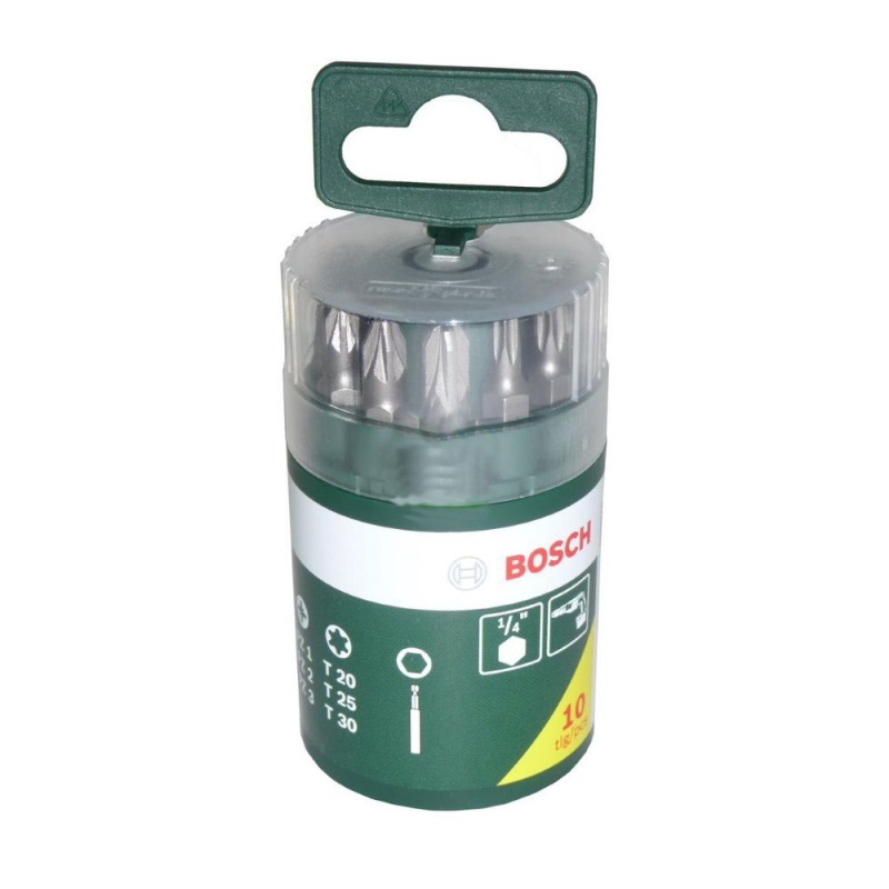 Набор бит Bosch 2.607.019.452 (длина 25 мм, количество 10шт, материал S2)