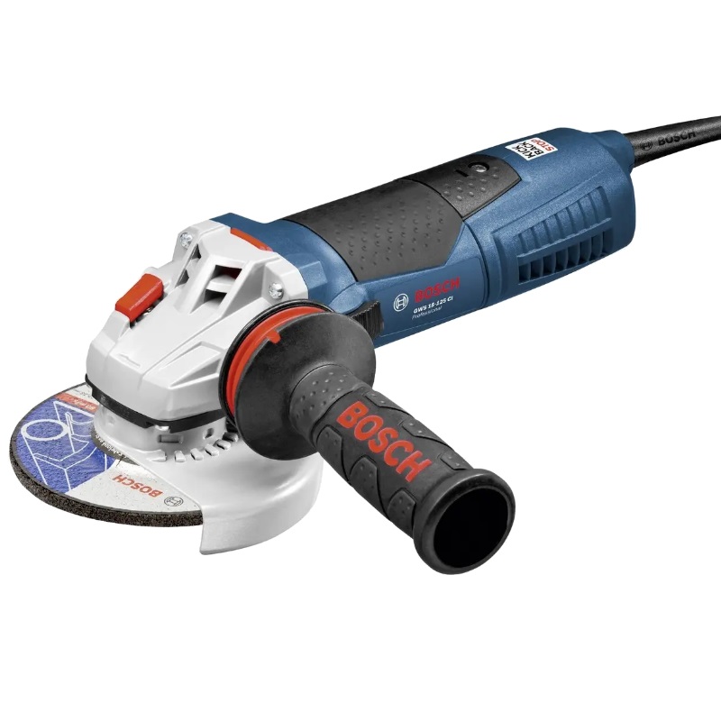 Угловая шлифмашина (болгарка) Bosch GWS 15-125 CI 0.601.795.002, 125 мм, 1500 Вт, плавный пуск, регулировка оборотов в Рыбинске