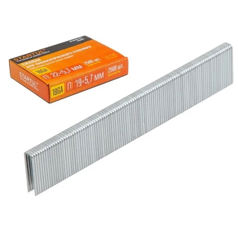 Скобы Startul Profi ST4520-19 (тип 18GA 19мм, 2500шт)