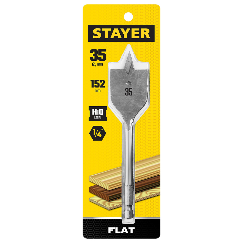 Сверло по дереву перьевое Stayer FLAT, 2950-35_z01 (35x152мм) в Иваново