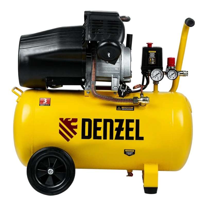 Компрессор воздушный Denzel DCV2200/50, 2,2 кВт, 380 л/мин, 50 л, 58167 в Иваново