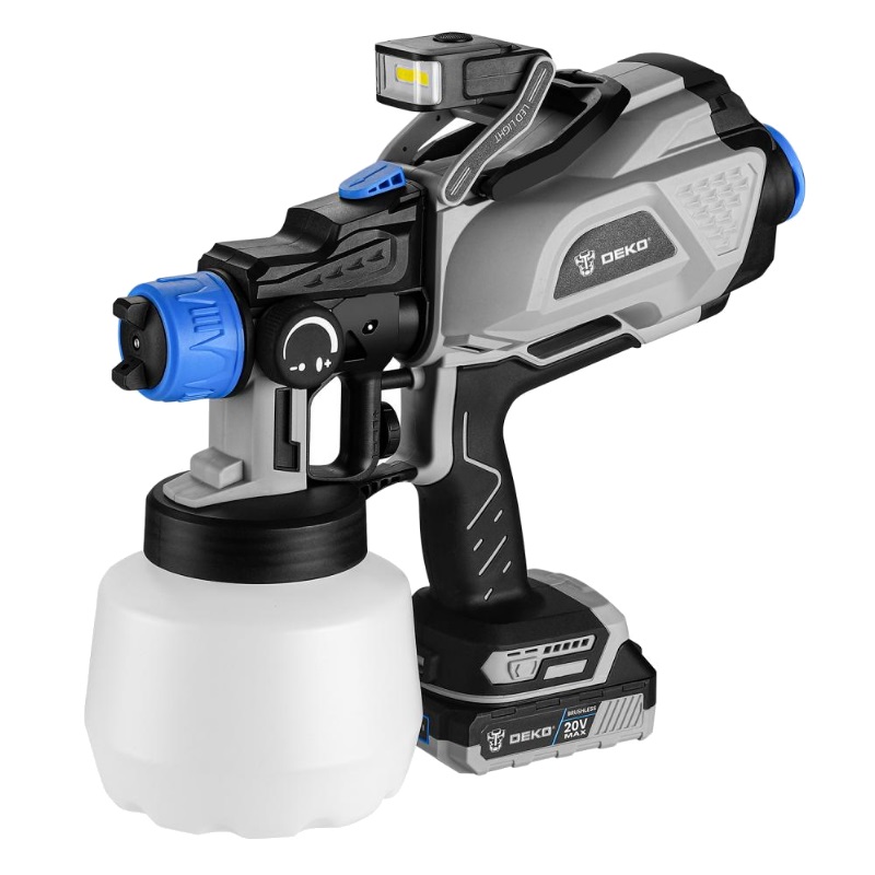 Аккумуляторный краскопульт Deko DKSG20K3 (Li-Ion, 20 В, 2.0 Ач совместим с Makita LXT) в Костроме