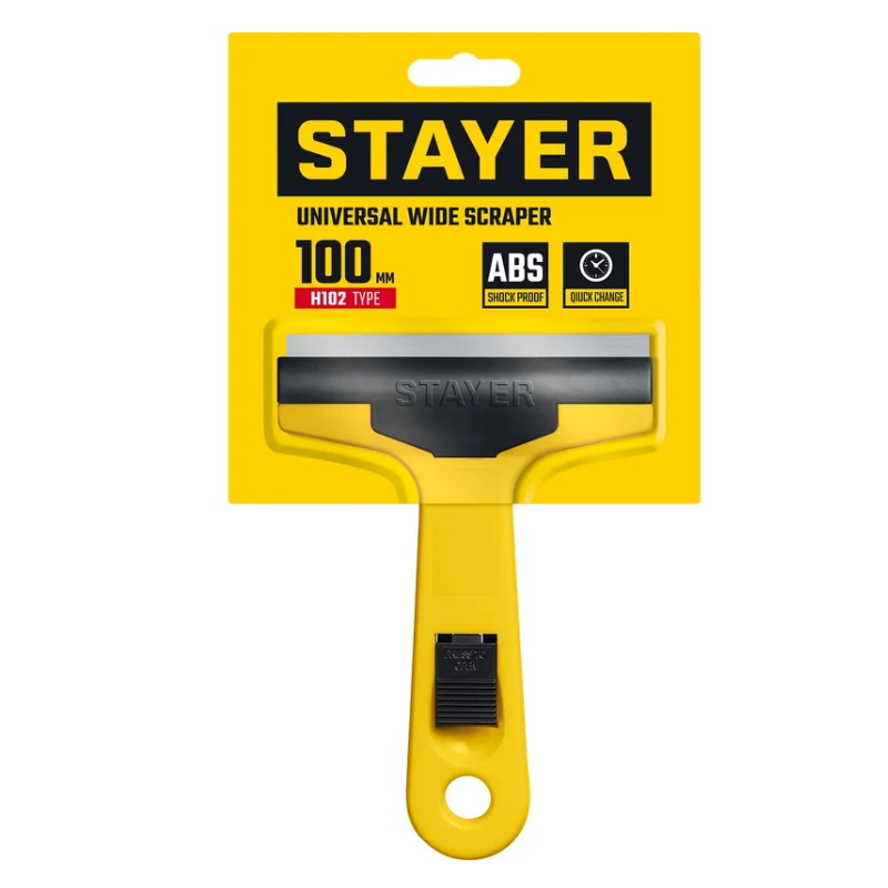 Скребок Stayer "MASTER" 08515, универсальный, пластмассовый корпус, 100мм  в Туле