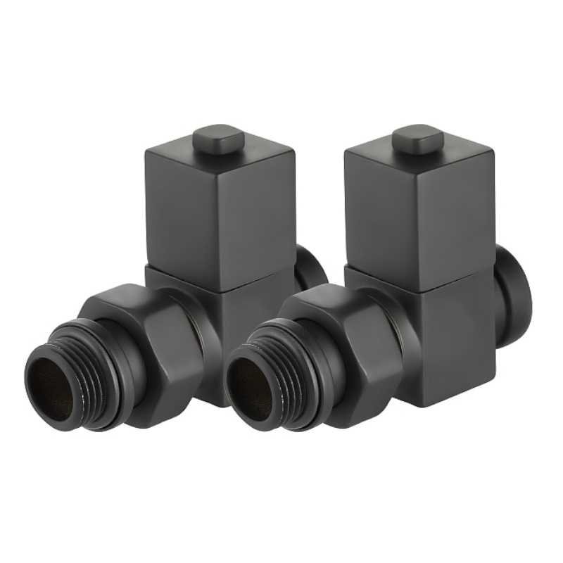 Набор дизайн-вентилей Royal Thermo CUBE НС-1422575 прямой черный 12 2205₽