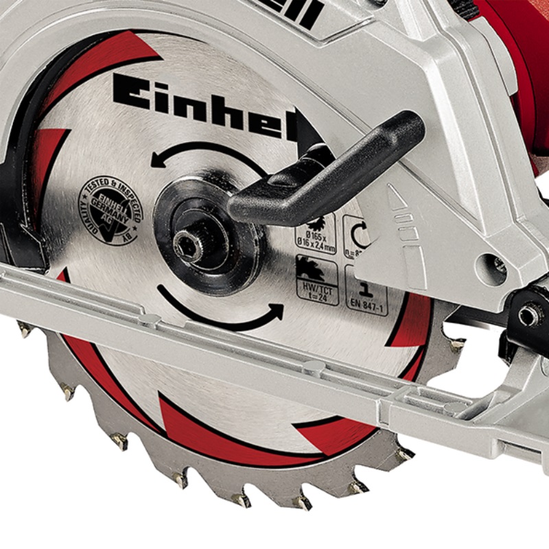 Пила циркулярная Einhell TE-CS 165, 1200 Вт, 5500 об/мин, 165х16 мм 4331010 в Череповце