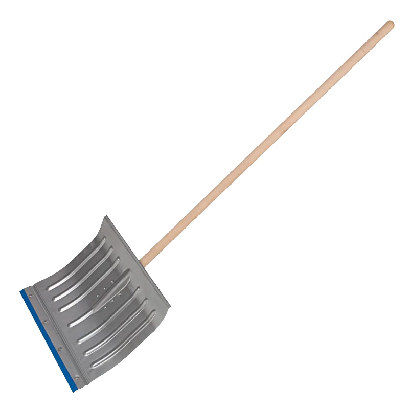 Лопата для уборки снега Сибртех 61596 стальная оцинкованная 430х370х1350 мм деревянный черенок 433₽