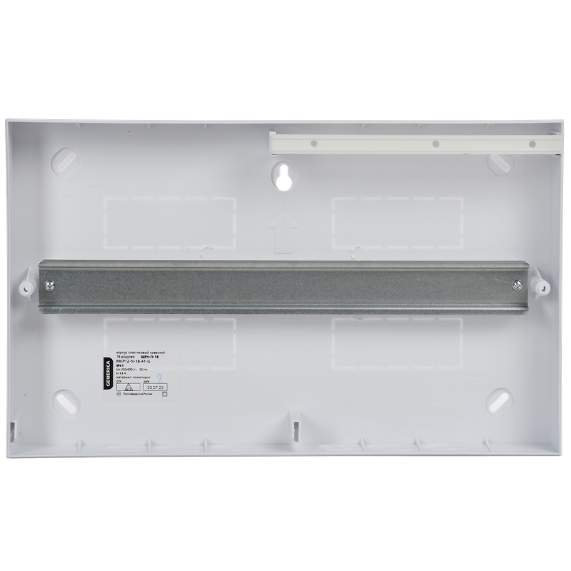 Корпус пластиковый IEK GENERICA  ЩРН-П-18 MKP12-N-18-41-G черн. прозр. дверь IP41 в Кинешме