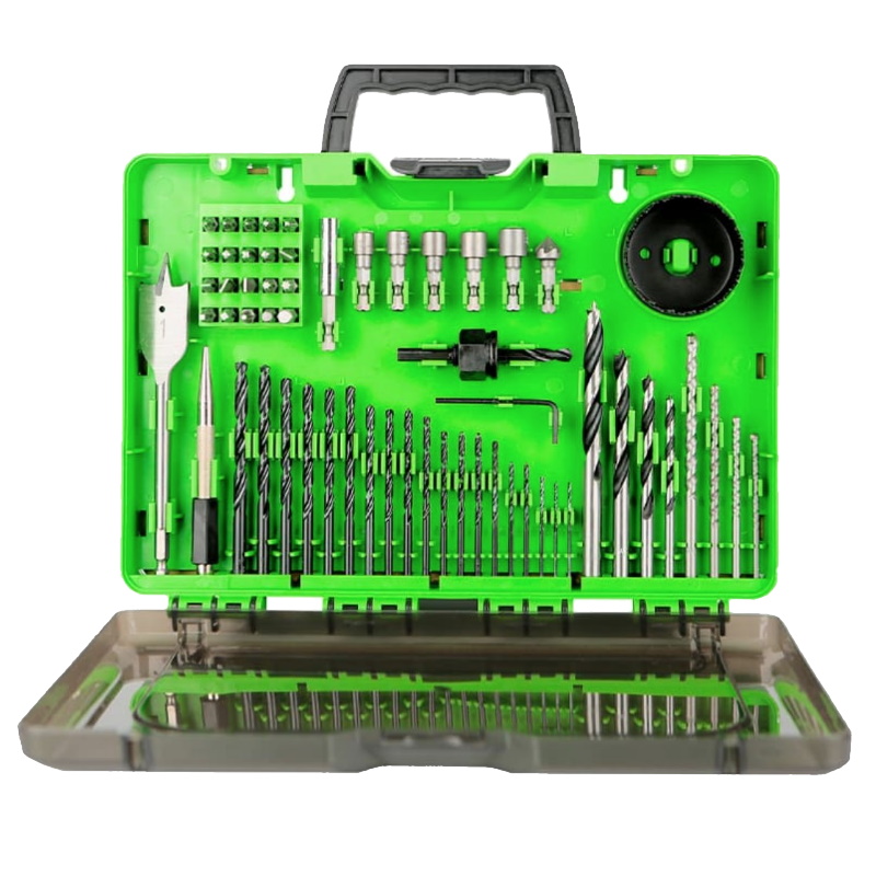 Набор сверл бит и коронок в кейсе Greenworks 2944507 60 предметов 2990₽