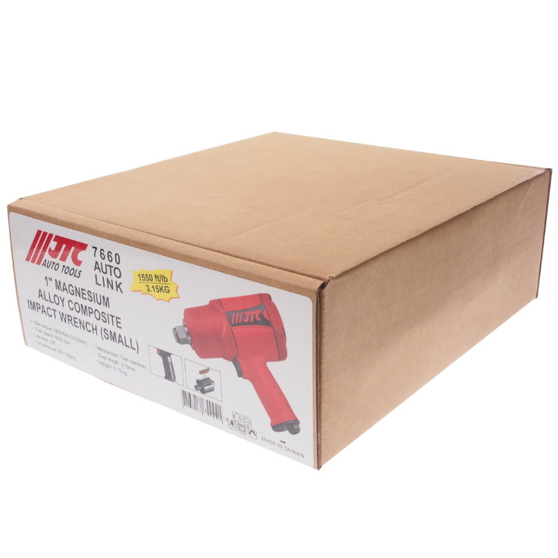 Пневмогайковерт ударный JTC JTC-7660 1 2102 Nm 90-120PSI 6000обмин