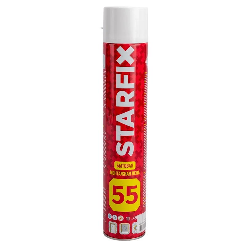 Пена монтажная Starfix Foam 55 SM-65855-1, бытовая всесезонная 750мл  в Ярославле