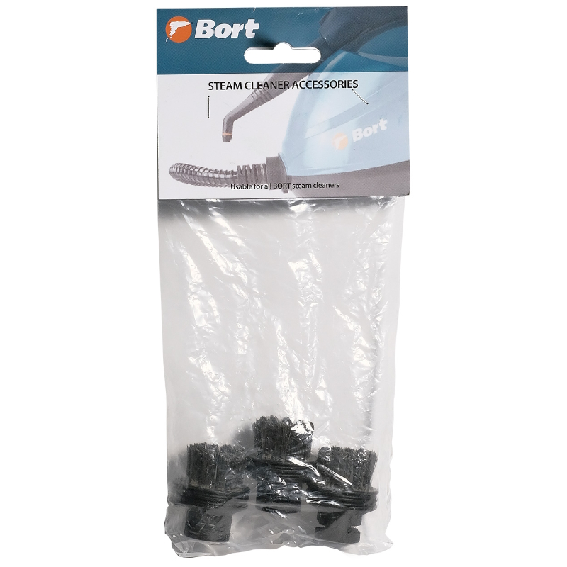 Набор аксессуаров для пароочистителя Round brush Bort SET SS 9341155, (3 шт)3