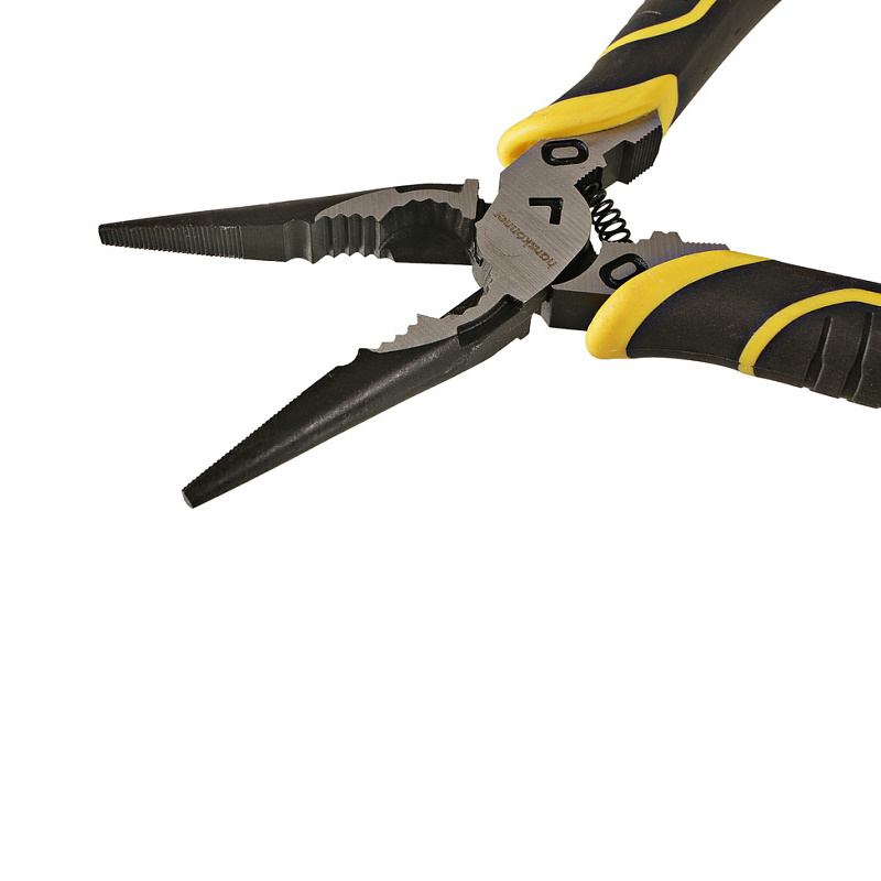 Длинногубцы Hanskonner HK1020-02-3-200 200мм, эксц. шарнир,+30% к силе реза, СrV, TPR рук. в Коврове