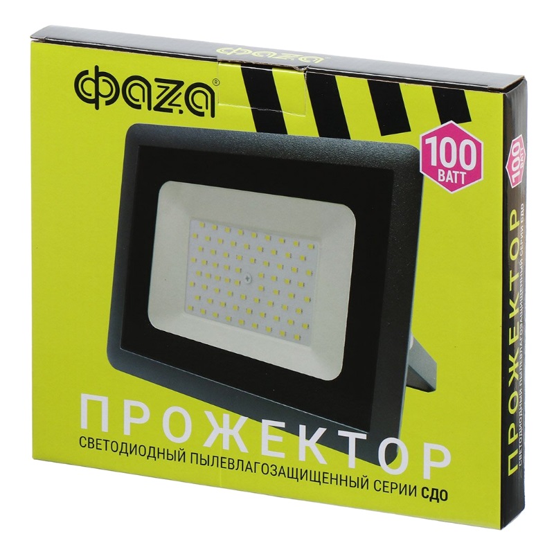 Прожектор светодиодный Фаzа СДО-10 100Вт GR 5033641 1422900