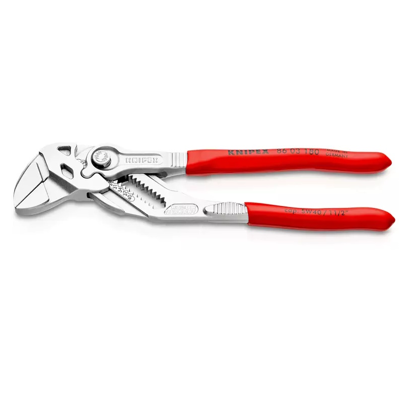 Клещи переставные-гаечный ключ Knipex KN-8603180SB, 40мм, хром, 1к ручки, держатель  в Вологде