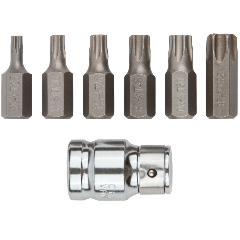 Набор бит Fit 57825 TORX 7 штук CrV 460₽