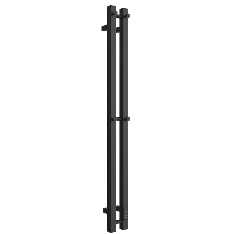 Полотенцесушитель Stout ROCK round SHQ-R2R0-012008, электрический, 120*08, черный матовый, 2 опоры в Череповце