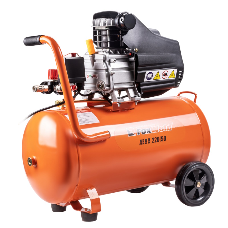 Компрессор масляный коаксиальный FoxWeld AERO 220/50 5071