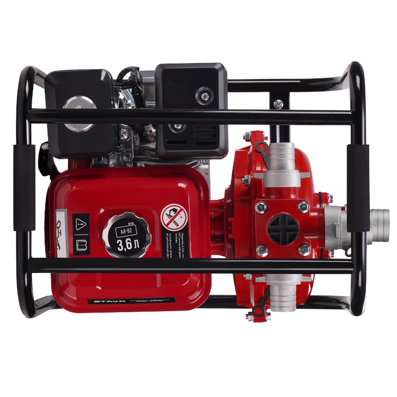 Мотопомпа бензиновая Stavr SMP 50HP 9070600096, D=50мм, высоконапорная, 4т ДВС 212см³, 5700Вт (7,7л.с), 600л/мин, глубина 8м, напор 62 м в Переславле