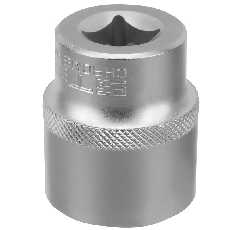 Головка торцевая Stels 13671, 27 мм, 12-гранная, CrV, под квадрат 1/2", хромированная в Муроме