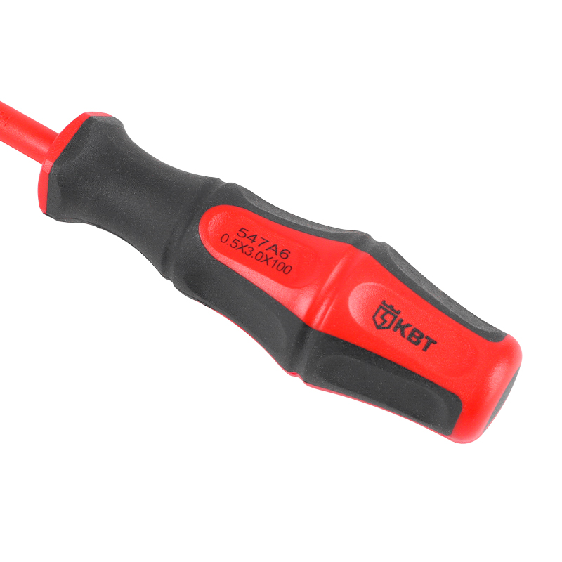 Отвертка диэлектрическая КВТ Профи 78608, SL3х100 