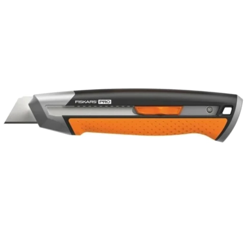 Нож Fiskars CarbonMax 1027228, с выдвижным сменным лезвием, 25мм