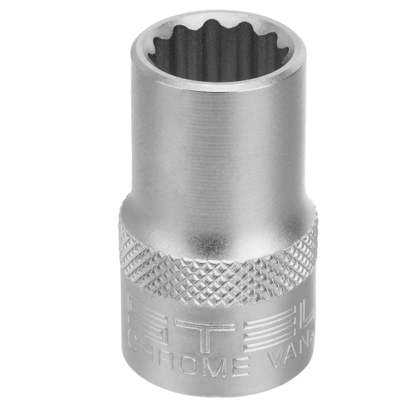 Головка торцевая Stels 13657, 13 мм, 12-гранная, CrV, под квадрат 1/2", хромированная в Угличе