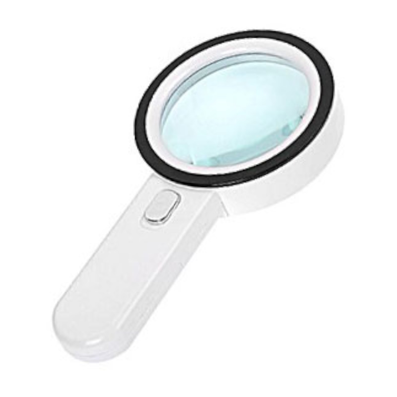 Лупа ручная круглая Kromatech MG-30-105 74714, 30x, 105 мм, с подсветкой (12 LED)