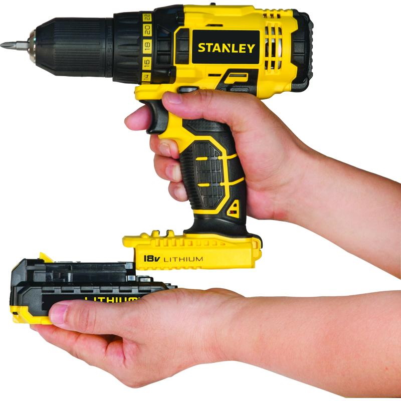 Аккумуляторная дрель-шуруповерт Stanley SCD20C2K-RU в Кинешме