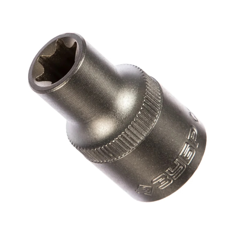 Головка торцовая Зубр "МАСТЕР" 27719-12 (1/2"), Cr-V, E-TORX, хроматированное покрытие, E12