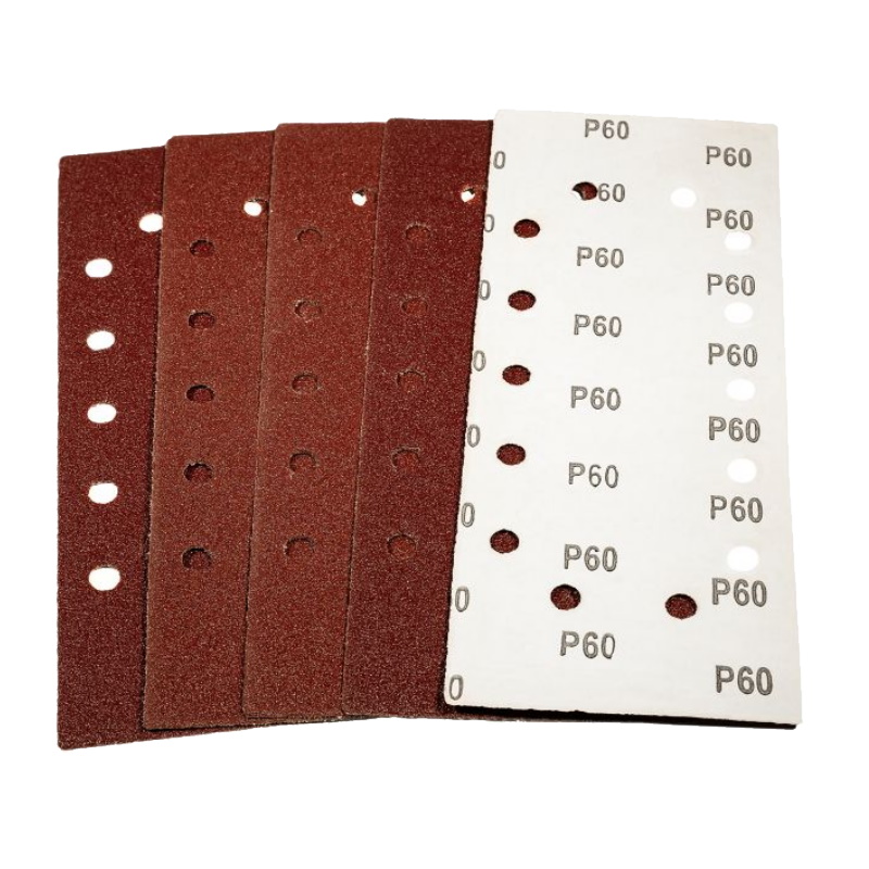Лист шлифовальный P.I.T. APLS04-F0060, 115x280 мм, P60, 14 отверстий, 5 шт.