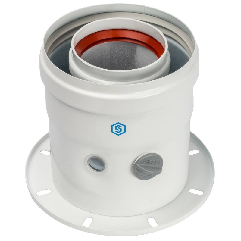 Адаптер для котла вертикальный коаксиальный Stout SCA-6010-240100 DN60/100 в Ярославле