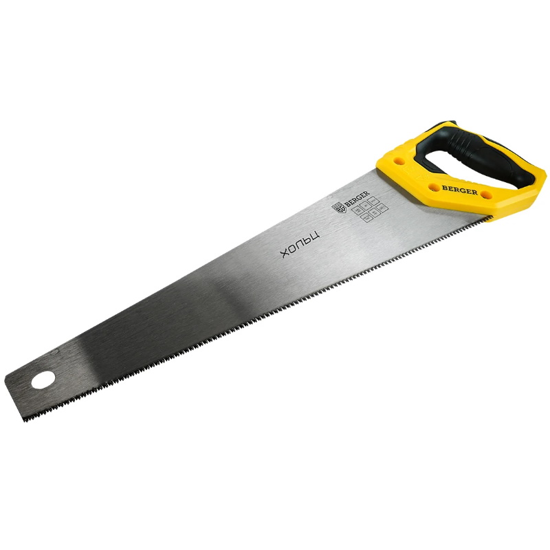Ножовка по дереву Berger ХОЛЬЦ BG1844 450 мм 3D заточка 12TPI 1409₽